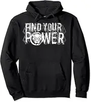 [Marvel] Black Panther Find Your Power Simple Text Pullover Hoodie