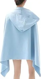 Hooded Towel for Adults, Bath Towel with Hood - 31.5 x 62.9 Inch Quick-Drying, Soft Gym Towel | Portable Microfibre Towel for Sports, Gym, Yoga, Swimming