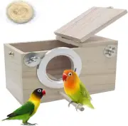 PINVNBY Parakeet Nesting Box Bird House Wood S:4.72x4.72x7.68inches, As Shown