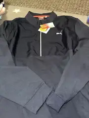 Puma Men's Cloudspun WRMLBL 1/4 Zip Golf Pullover XXL Navy Blue $120