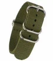 8030XX 18mm NATO Nylon Ribbon Watch Strap with S/S buckle - Various Colours