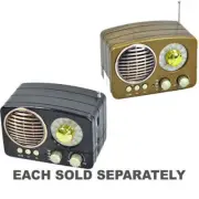 Classic Wooden Radio with FM/AM/SW 3 Band Radio Bluetooth/USB/TF CARD Player