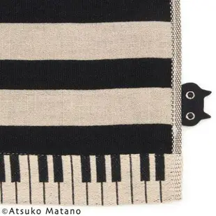 日本製~ATSUKO MATANO 保野溫子 今治產 三重紗 鋼琴 琴鍵 方巾 34*34公分(隨機出貨）)#現貨