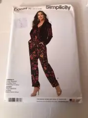 Simplicity sewing pattern Misses jumpsuit dress & jacket D0984 sizes. 14-22