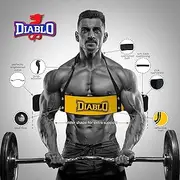 Diablo Muscle Arms Bicep Builder Arm Blaster Arm Machine with Heavy Duty Fitness Padded Strap for Men & Women (Yellow Black)