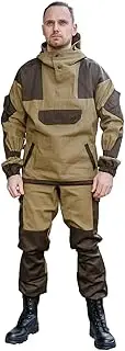 [BELEON] Men's Camel Knee-Length Military Coat & Pants BDU Airsoft Hunting Suit