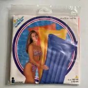 NOS Vintage Intex The Wet Set Inflatable Pool Air Mat Float 72 x 27"