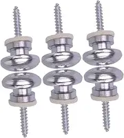 OFFIGAM 6Pcs Guitar Strap Lock Pins Strap Buttons for Electric Acoustic Guitars Easy to Install and Secure Durable Guitar Accessories Prevent Strap During