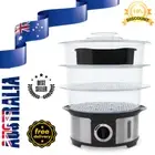 1000W 3-tier food steamer 12L multipurpose stainless steel cooker