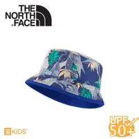 在飛比找蝦皮商城優惠-【The North Face 童 抗UV遮陽帽《標幟藍鳳梨