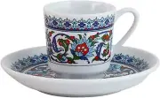 Amazing Turkish Arabic Coffee Espresso Cups 5 Pcs Fancy Set Famous Turkish Porce