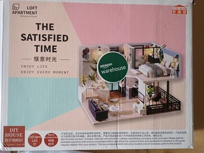 Miniature House Kit, DIY Loft Apartment The Satisfied Time room kit (T135)