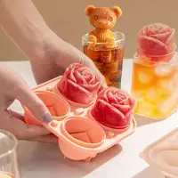 在飛比找蝦皮購物優惠-3D Rose Flower Ice Cube Maker 