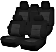 Seat Covers for TOYOTA CAMRY ASV50R 12/2011 - 12/2017 4 DOOR SEDAN FR BLACK PREMIUM