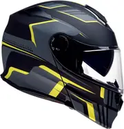 Z1R Solaris 2.0 Apex, flip up helmet , color: Matt Black/Grey/Yellow , size: L