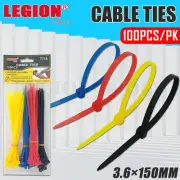 Cable Ties Zip Ties Nylon UV Stabilised Bulk Mix Color Cable Ties 100pcs/pk