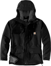 Carhartt Super Dux Bonded, textile jacket , color: Black , size: L