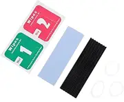 WATIIFUFU Ssd Heat Sink Aluminum Cooling Set M.2 2280 Ssd Radiator 70x22x3mm Black Thermal Pad Easy Install