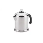 12 Cup Stainless Steel Coffee Percolator with Permanent Filter Basket for No Mes
