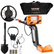 Metal Detector for Adults & Kids, 8", Professional Adjustable Higher Accuracy Gold Detector, IP68 Waterproof Coil with LCD Display Advanced DSP Chip, for Detecting Gold Coin Treasure