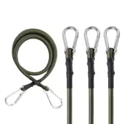 4pcs Bungee Cords with Hooks Superior Latex Short UV-Resistant Bungee Straps ...