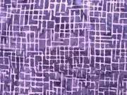 Batik Cotton Quilting Craft Fabric Metre or Fat / Long Quarter Purple Net
