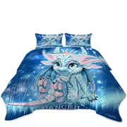 Kids Fantasy Art Cancer Lil Dragon Coverlet