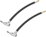 HEALEEP 3sets Rubber Flexible Air Hose Extension Cord Male Thread Air Pump Extension for Car Inflator Pump 2pcs*3
