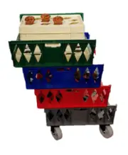 **SALE** European Small Plastic Bread Tray Crate Stack & Nest Transport Storage