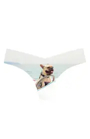 Commando Print Thong