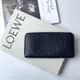 [二手] LOEWE 深藍牛皮拉鍊長夾