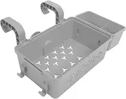 Kisangel Pool Edge Hook Storage Basket Outdoor Towel Organizer Garden Pool Accessory