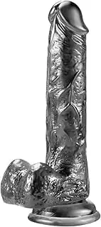 6 inches Realistic Dildo for Beginners, Silicone Anal Dildos with Strong Suction Cup Base, Lifelike Fake Penis for Women/Men/Gay, Adult Sex Toys for G spot Stimulator Anal Plug Training Sets (Black)