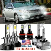 Para For 2014 2015 Kia optima Combo Faros LED Hi / Lo Beam + Faros antiniebla