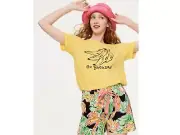 Peter Alexander Womens Banana Leaf Sleep Shorts/Matching Tee - M & L - BNWT