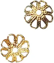 Rayher 2225006 Filigree Capple, 7 mm, Pack of 20, Gold