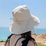 [Ling88] Women Foldable Sun Hat Quick Dry Fisherman Hat Ladies Summer Sunshade Sun Hat Outdoor Travel Sun Hat Big Brim Basin Hat Uv Protection Beach Cap Walking Hat,Beige