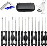 Swpeet 15Pcs Carburetor Adjustment Tool Carburator Adjusting Kit with Welding Tip Cleaner Carb Carburetor Cleaner Assortment Kit, Carburetor Adjusting Tool with Carburetor Cleaning Brush Needle Kit