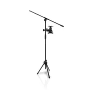 Pyle 2in1 Microphone Stand Adjustable Height Tablets PMKSPAD5