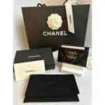 全新現貨-杜拜機場專櫃購入-香奈兒19卡夾 黑色金釦 CHANEL 19 CARD HOLDER IN BLACK