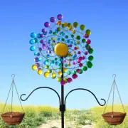 Wind Spinners Large Metal Outdoor Windmill Garden Spinner Yard Colorful