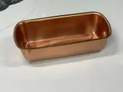 Copper Mini Loaf Pan New/unused 5.5”x2.5”x1.5” Heavyweight