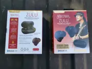 Santana Zulu Wireless Earbuds w/Charging Case Mic Bluetooth Black BRAND NEW