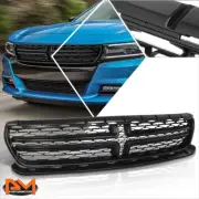 For 15-22 Dodge Charger Factory Style Wire Fence Flat Black Hood Grille Frame