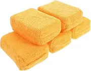 PRETYZOOM 5pcs Car Waxing Pads for Detailing Durable Scrub Applicator for Polishing Compact Buffing Pads for Car Care Maintains Shine Eliminates Imperfections for Vehicle Maintenance