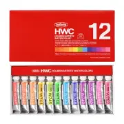 Holbain. Luminous Colors Transparent Watercolor Paints 12 Color Set 5ml Tubes
