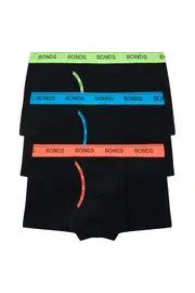 [Bonds] Bonds Men's Cotton Guyfront Trunk 3 Pack Size: Small, Aussie Cotton S Multicolor