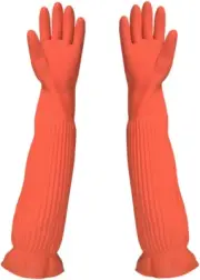 Household Arms Length Rubber Latex Cleaning Long Glove Reusable Kitchen Natural