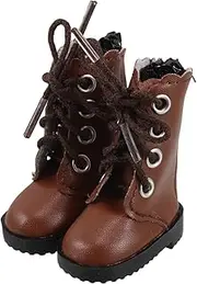 ibasenice Unfinished Doll Shoes 30cm High Top Boots Plush Shoes for Toys Girls Doll Charms Accessories