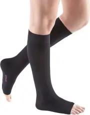 MEDIVEN Comfort Calf Open Toe Compression Stockings Pick Size & Color 15-20